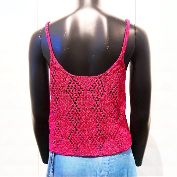 Free People Glisten Crochet Tank - Picture 8 of 9